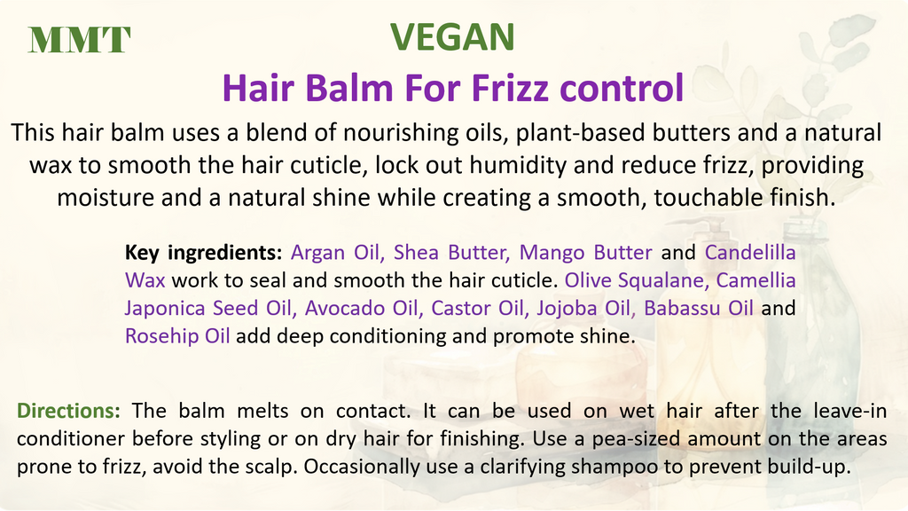 The MMT Collection.  Artisanal Botanical Leave-In Haircare.